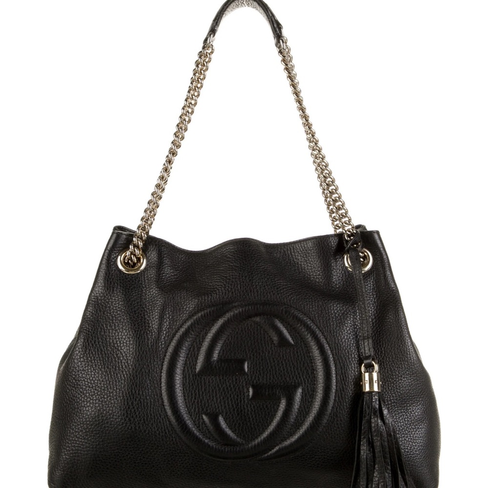 Gucci Soho Medium Black Double Leather